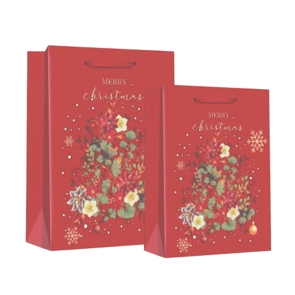 Shopper in Carta con Cordini Xmas Line
