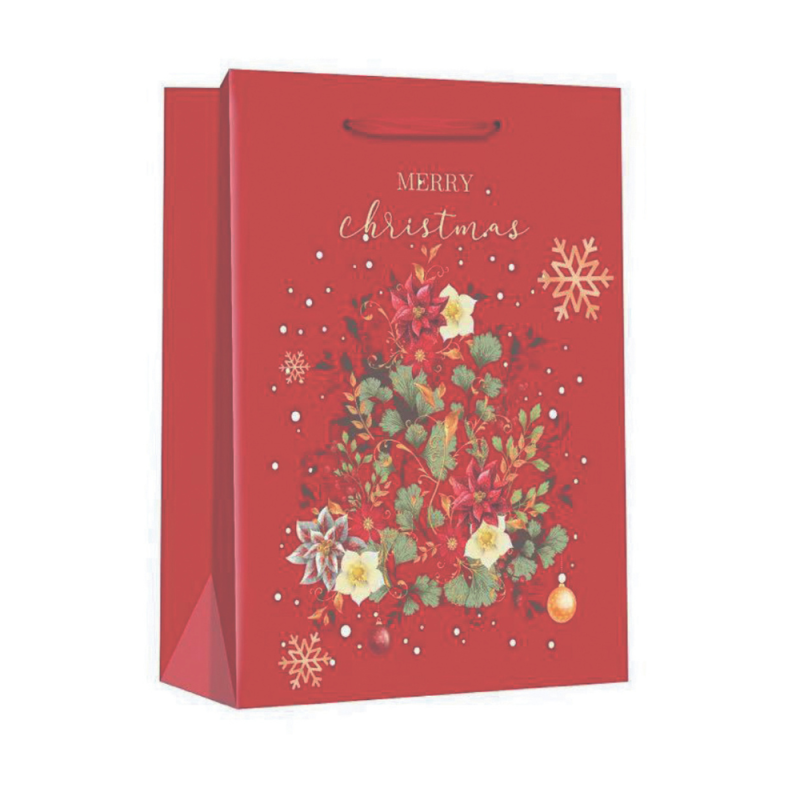 Shopper in Carta con Cordini Xmas Line