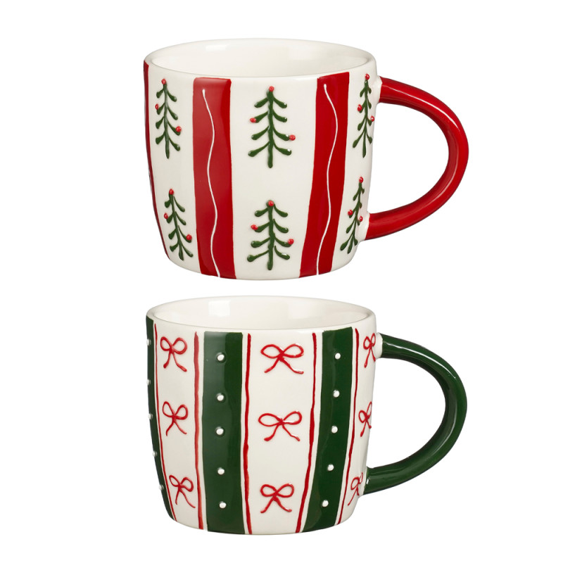 MUG IN CERAMICA CON DECORI NATALIZI
