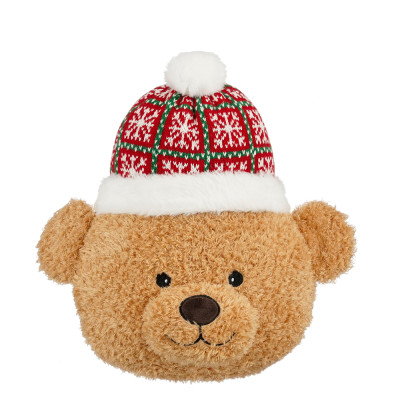 CUSCINO DECORATIVO ORSETTO MARRONE 31CM