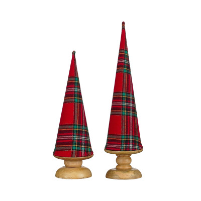 ALBERO DECORATIVO SCOZZESE IN LEGNO FSC