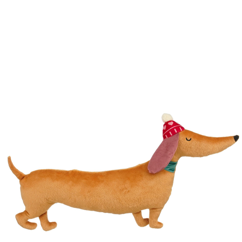 CUSCINO DECORATIVO BASSOTTO NATALIZIO 59CM