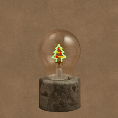 LAMPADA LED DA TAVOLO ALBERELLO RICARICABILE USB 13,5CM