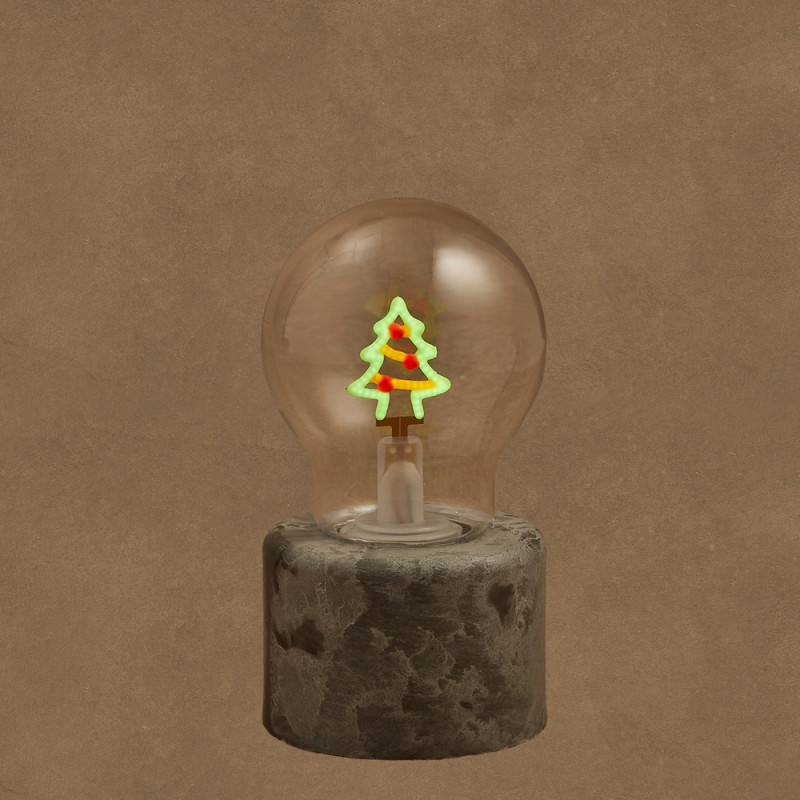 LAMPADA LED DA TAVOLO ALBERELLO RICARICABILE USB 13,5CM