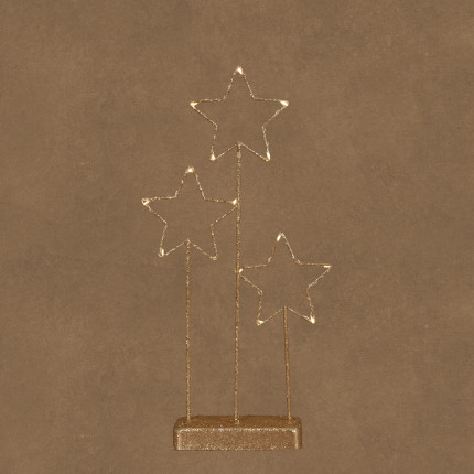 STELLE LUMINOSE 15 LED 39CM CON BATTERIA