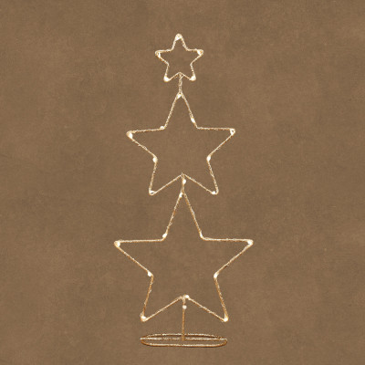 STELLE DECORATIVE LUMINOSE 25 LED 48CM CON BATTERIA