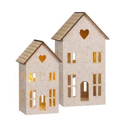 CASETTA IN FELTRO DECORATIVA  CON LED