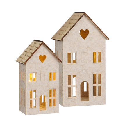 CASETTA IN FELTRO DECORATIVA  CON LED