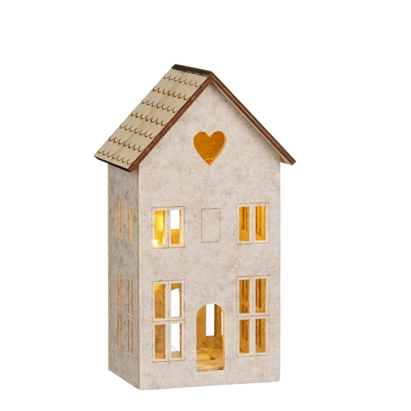 CASETTA IN FELTRO DECORATIVA  CON LED