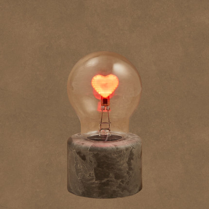 LAMPADA LED DA TAVOLO CUORE RICARICABILE USB 13,5CM