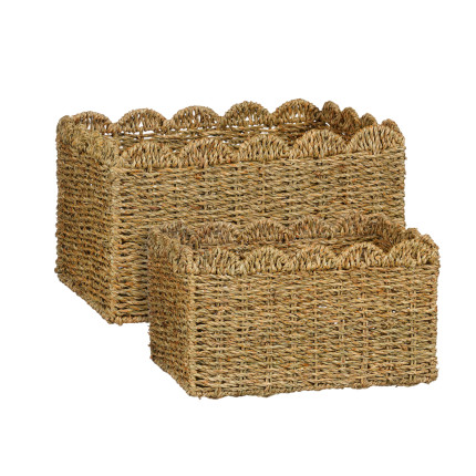 CESTO RETTANGOLARE RATTAN NATURALE