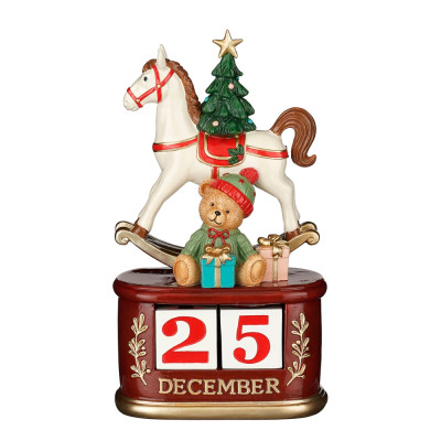 CALENDARIO DELL’AVVENTO NATALIZIO CON CAVALLO A DONDOLO