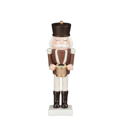 SCHIACCIANOCI CON TAMBURO DECORATIVO 21,5CM