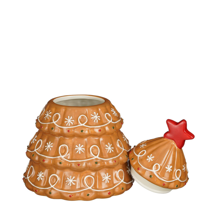 BISCOTTIERA IN CERAMICA A FORMA DI ALBERO 24CM