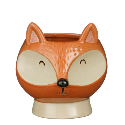 VASETTO VOLPE IN CERAMICA 14CM