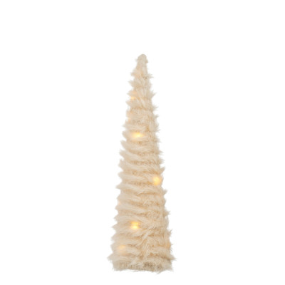 ALBERELLO DECORATIVO LUMINOSO COLOR CREMA CON LED 41CM