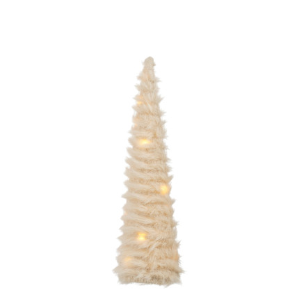ALBERELLO DECORATIVO LUMINOSO COLOR CREMA CON LED 41CM