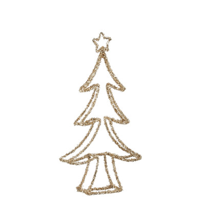 ALBERO DI NATALE GLITTER CHAMPAGNE 2