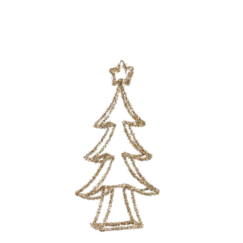 ALBERO DI NATALE GLITTER CHAMPAGNE