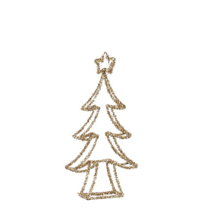 ALBERO DI NATALE GLITTER CHAMPAGNE
