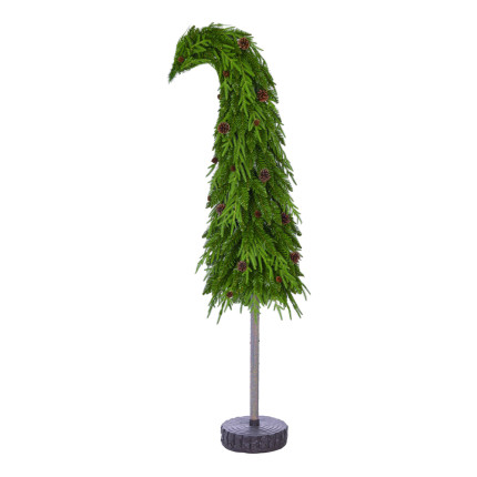 ALBERO DI NATALE DEERFALL VERDE 2,45MT CON BASE