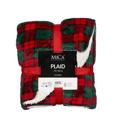 PLAID IN PILE SCOZZESE 180X130CM 
