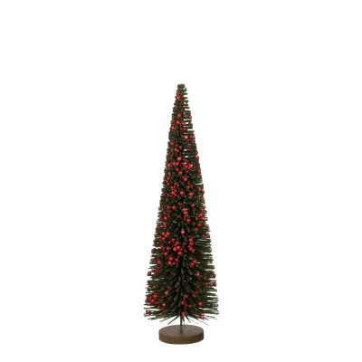 ALBERELLO DECORATIVO VERDE CON BACCHE ROSSE 2