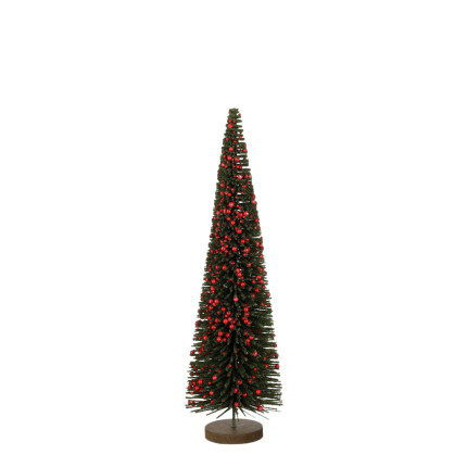 ALBERELLO DECORATIVO VERDE CON BACCHE ROSSE
