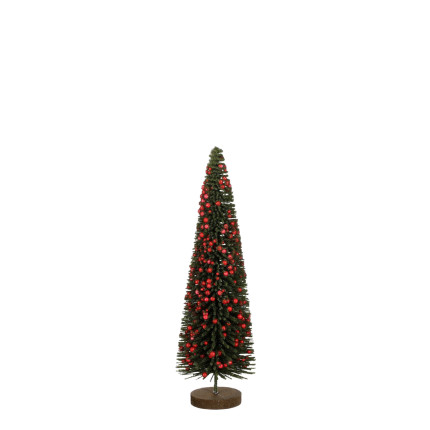 ALBERELLO DECORATIVO VERDE CON BACCHE ROSSE