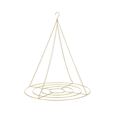 SUPPORTO DECORATIVO ORO CON GANCIO 70CM