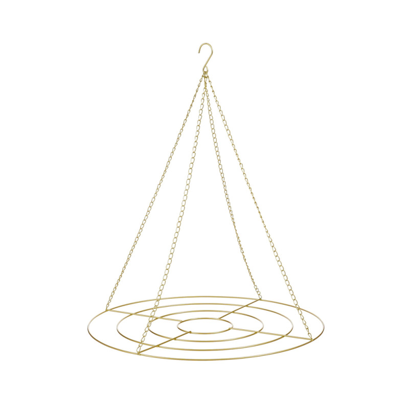 SUPPORTO DECORATIVO ORO CON GANCIO 70CM