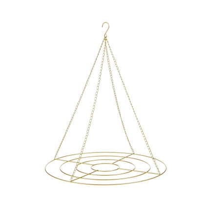 SUPPORTO DECORATIVO ORO CON GANCIO 70CM