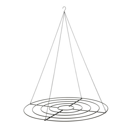 SUPPORTO DECORATIVO NERO CON GANCIO 180CM