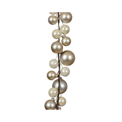 Ghirlanda Infrangibile Sfere Glitterate 180cm