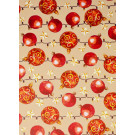 Bobina Carta Regalo Sfere Rosse