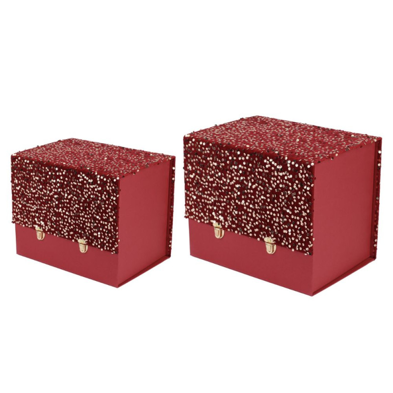 Bauletto con Paiettes Bordeaux