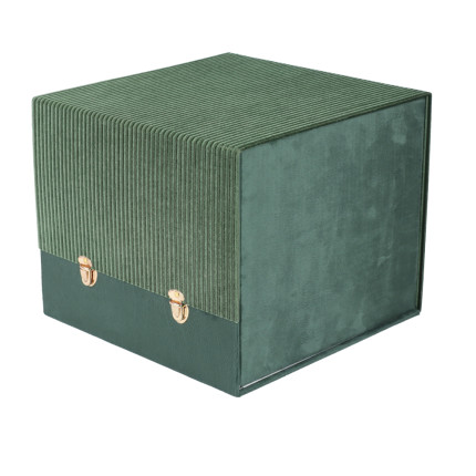 Bauletto in Velluto a Costine Verde Scuro