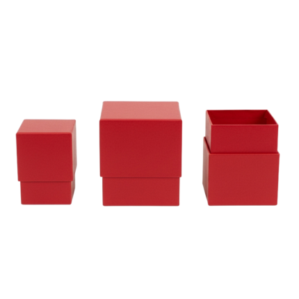 Scatola Fashion Cube Rosso