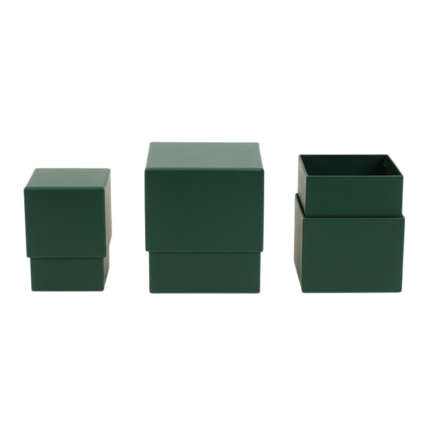 Scatola Fashion Cube Verde Scuro