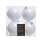 Sfere natalizie colorate 10cm (4 pezzi)