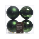 Sfere natalizie colorate 10cm (4 pezzi)