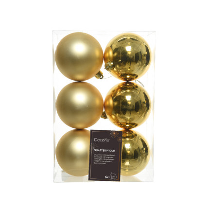Palline per Albero di Natale 8cm (6 pezzi)
