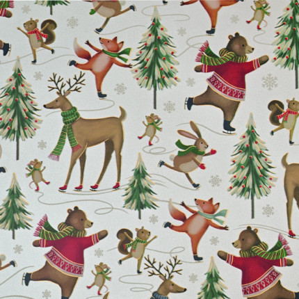 Carta da Regalo Animali su Pattini (25 Fogli)