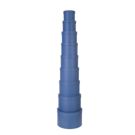 Scatola Tonda Matrioska Blu