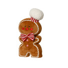 OMINO PAN DI ZENZERO DECORATIVO CON CAPPELLO MUFFIN 37CM