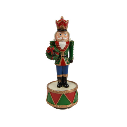 SCHIACCIANOCI DECORATIVO CON CARILLON 21,4CM