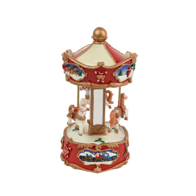 CARILLON GIOSTRA NATALIZIA CON MOVIMENTO 17CM