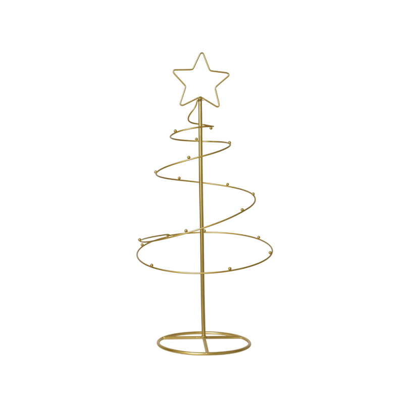 ALBERO DECORATIVO IN FERRO DORATO CON STELLA 7CM