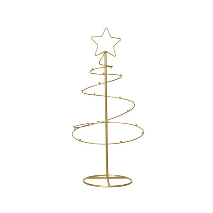 ALBERO DECORATIVO IN FERRO DORATO CON STELLA 7CM