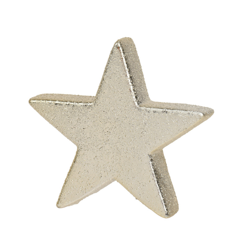 STELLA DECORATIVA IN GRES CHAMPAGNE 10CM